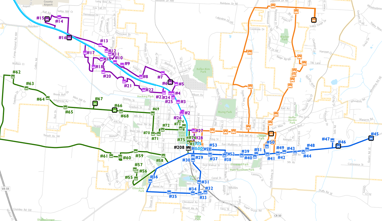 transit print map